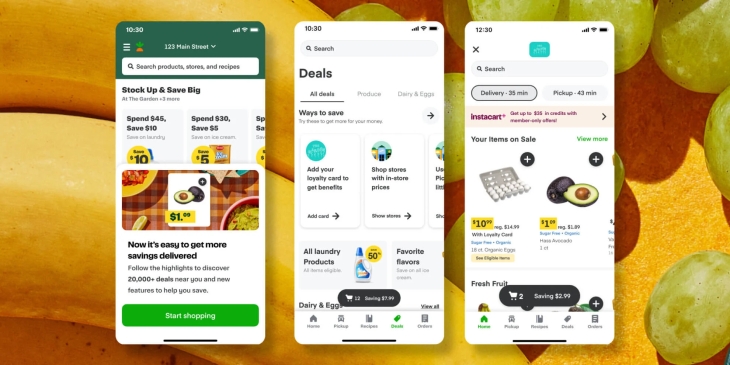 Instacart bietet Benutzern neue Moeglichkeiten Angebote in seiner App zu