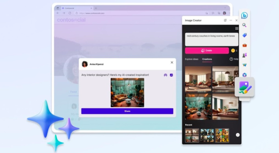 Microsoft veroeffentlicht das AI Image Creator Tool von Edge fuer alle