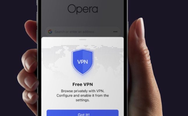 Opera bringt sein kostenloses VPN auf iOS um mit den