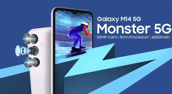 Samsung Galaxy M14 5G vorgestellt Preis Spezifikationen und mehr