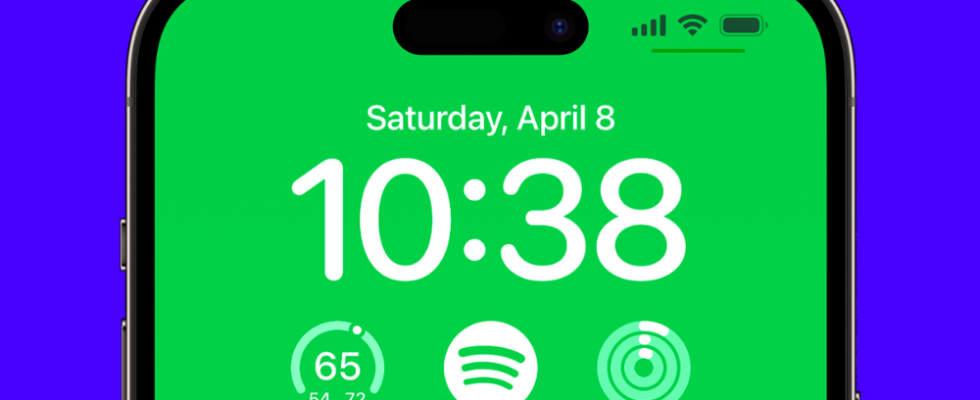 Spotify stellt Sperrbildschirm Widget fuer iPhones vor