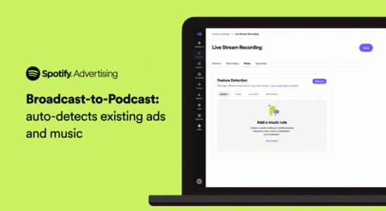 Spotify stellt eine neue Technologie vor um Radiosendungen in Podcasts