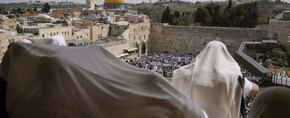 Syrien In der Naehe des Jerusalemer Heiligtums bauen sich Spannungen