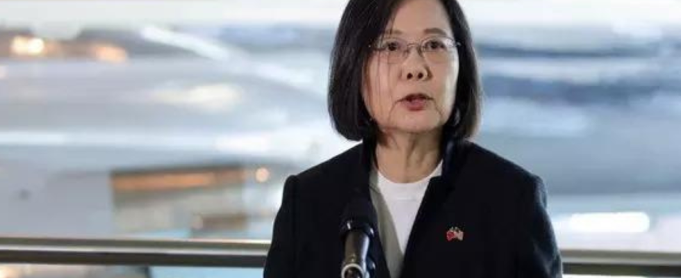 Taiwan Demokratie ist bedroht Taiwans Praesident in gemeinsamen Bemerkungen