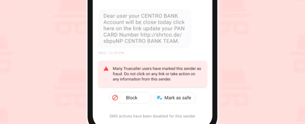 Truecaller fuehrt KI gestuetzten SMS Betrugsschutz ein So funktioniert es