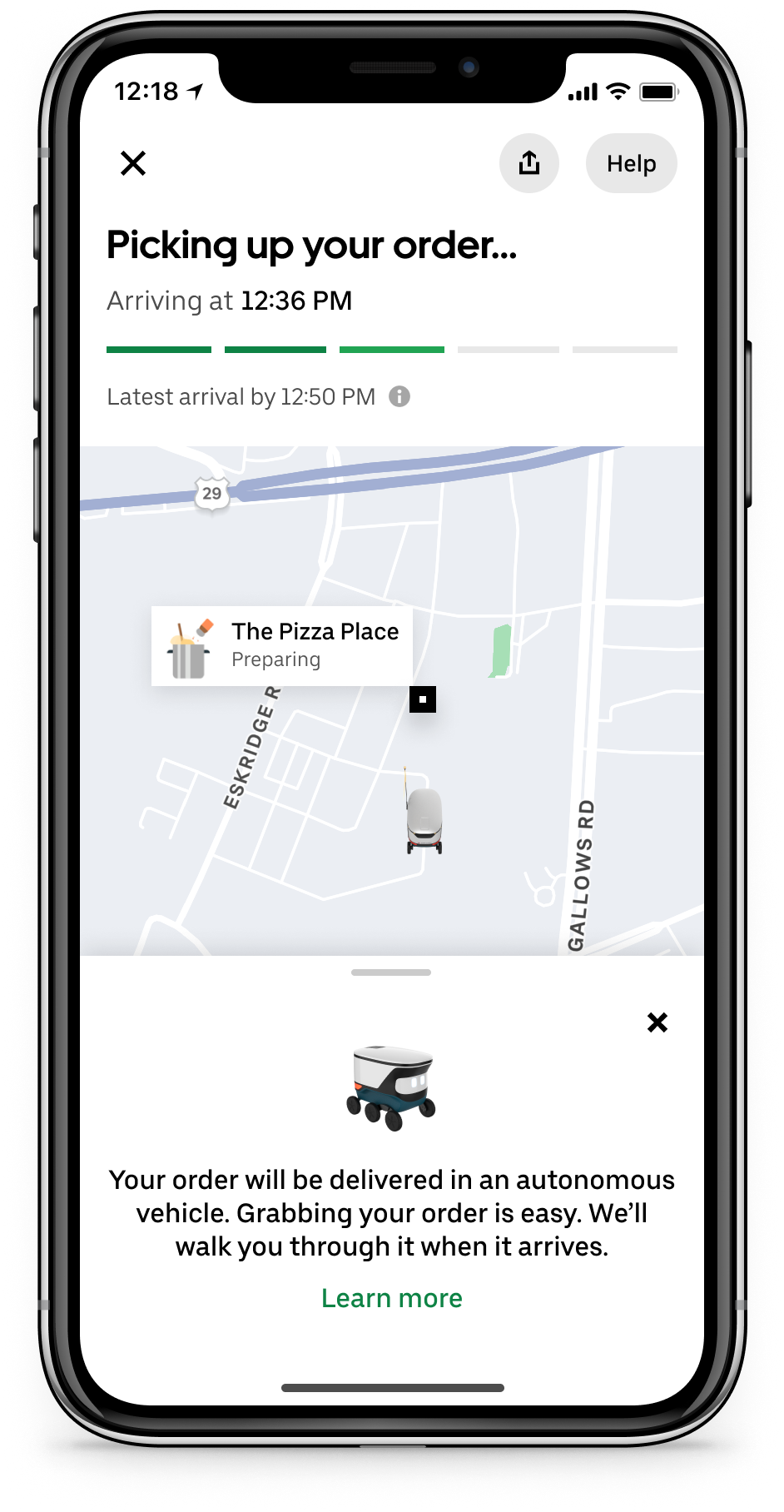 Uber Cartken bei Mosaic Order Tracking – AV abgestimmt