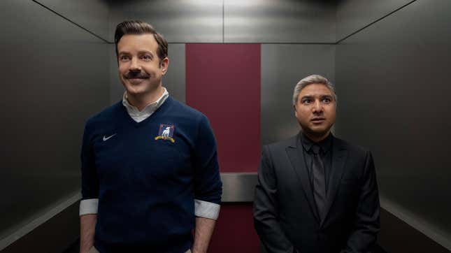 Jason Sudeikis und Nick Mohammed in Staffel 3 von Ted Lasso