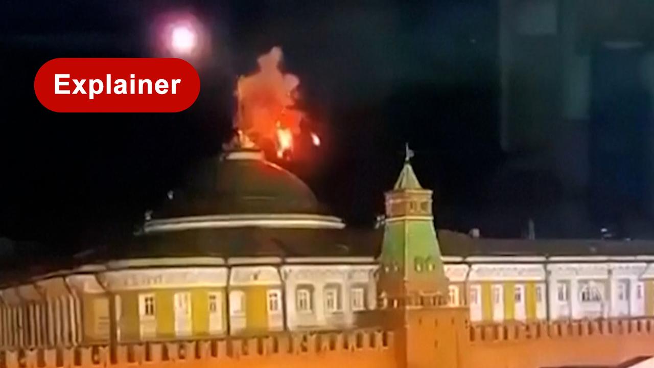 Beeld uit video: Heeft Rusland zelf baat bij 'droneaanval' op het Kremlin?