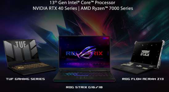 Asus bringt fuenf neue Gaming Laptops der ROG und TUF Serie mit