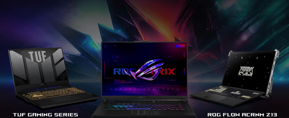 Asus bringt fuenf neue Gaming Laptops der ROG und TUF Serie mit