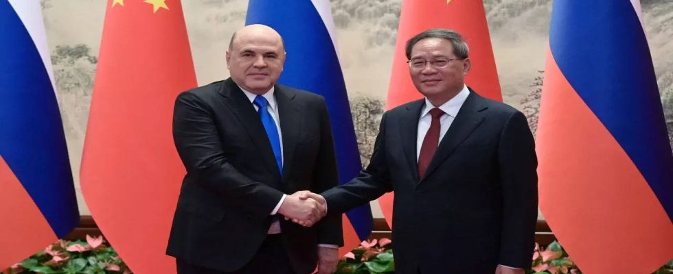 Bei seinem Besuch in Peking sagte der russische Premierminister Mischustin