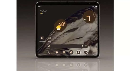 Berichten zufolge laesst sich das Google Pixel Fold nicht vollstaendig