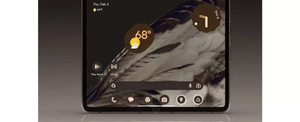 Berichten zufolge laesst sich das Google Pixel Fold nicht vollstaendig