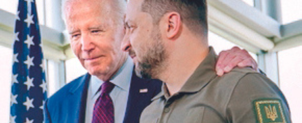 Biden Selenskyj hat versprochen dass die Ukraine keine F 16 einsetzen