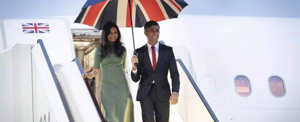 Das Vermoegen des britischen Premierministers Rishi Sunak und seiner Frau