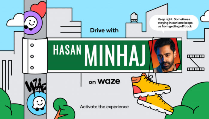 Der Komiker Hasan Minhaj kann Sie jetzt auf Waze durch