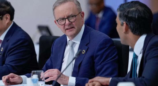 Der australische Premierminister Anthony Albanese unterstuetzt die G7 bei der