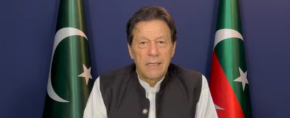 Der ehemalige pakistanische Premierminister Imran Khan sagt die Polizei habe