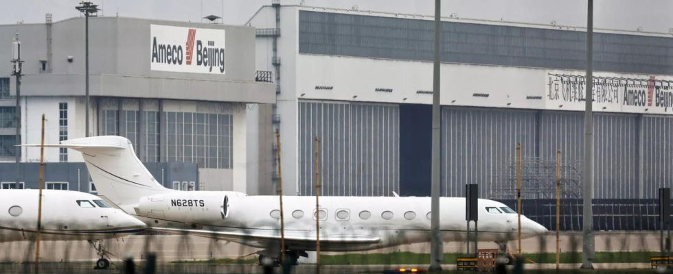 Elon Musks Privatjet ist in Peking gelandet