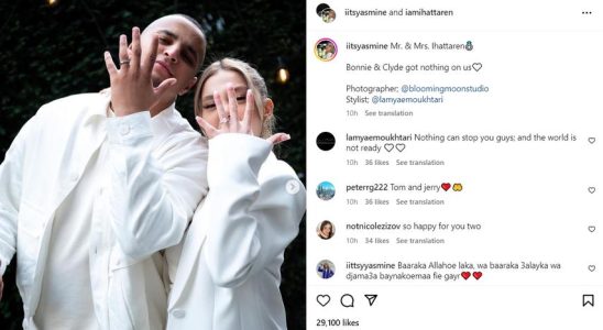 Fussballer Mohamed Ihattaren heiratete die Influencerin Yasmine Verleumden