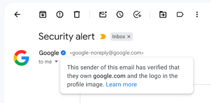 Gmail erhaelt blaue verifizierte Haekchen