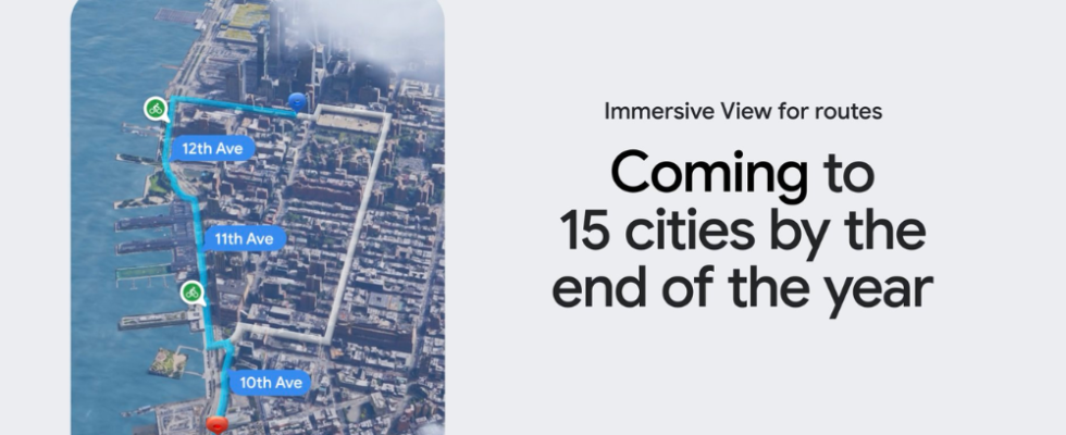 Google Maps erweitert „Immersive View auf Routen Was es bedeutet