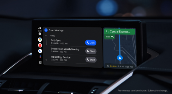 Google fuegt Android Auto Konferenzen von Cisco Microsoft und Zoom