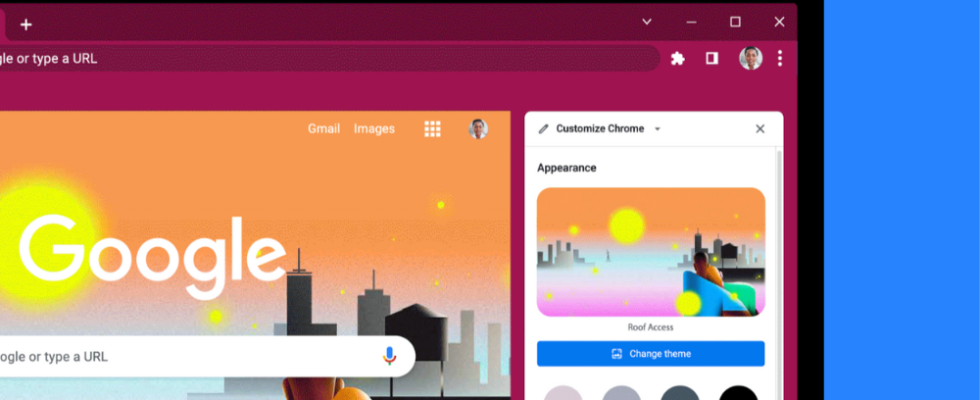 Google fuehrt in Chrome ein neues Seitenfeld zur Anpassung ein