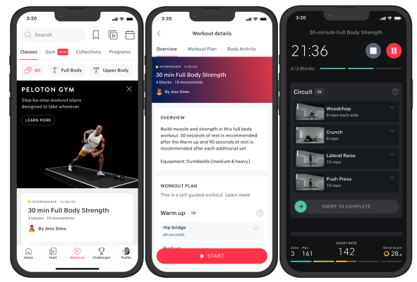 Peloton startet seine Trainings App mit neuen kostenlosen und teureren Abonnementstufen