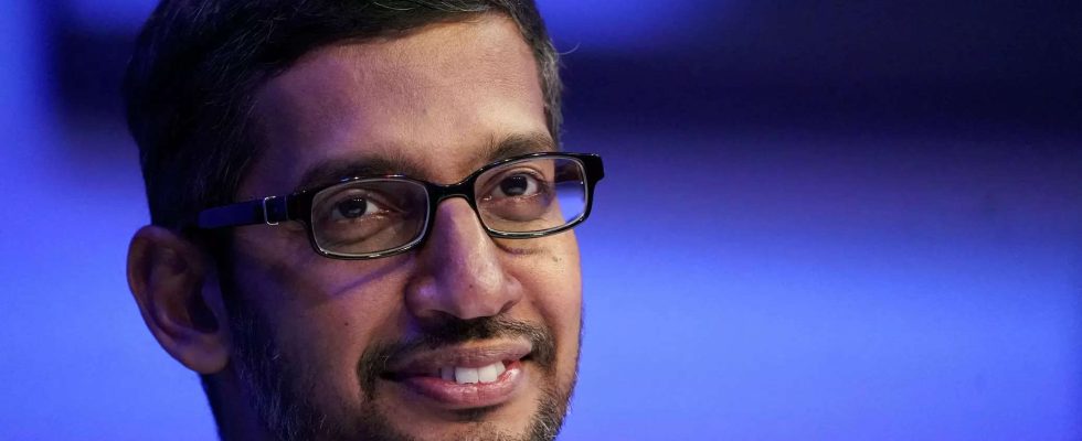 Pichai Das sagt Google CEO Sundar Pichai den Gewinnern des Tata