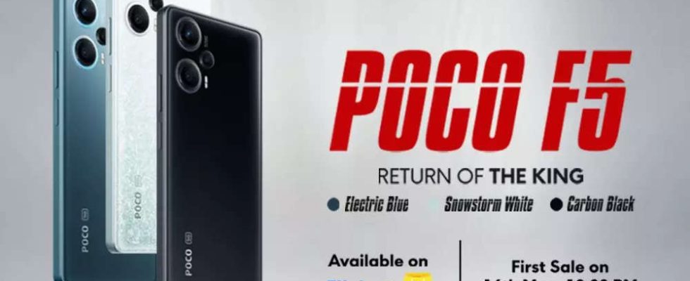 Poco Poco F5 kommt in Indien zum Verkauf Preis Spezifikationen