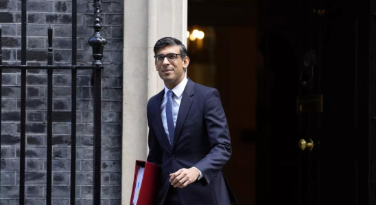 Rishi Sunak Der britische Premierminister Rishi Sunak begruesst die multireligioese