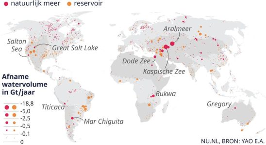 Selbst die groessten Seen der Welt trocknen aus „Es wird