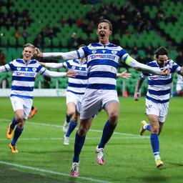 Spakenburg Stuermer Van der Linden ist Torschuetzenkoenig im KNVB Pokal Fussball