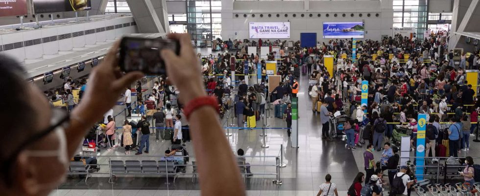 Stromausfall streicht Fluege am internationalen Flughafen von Manila