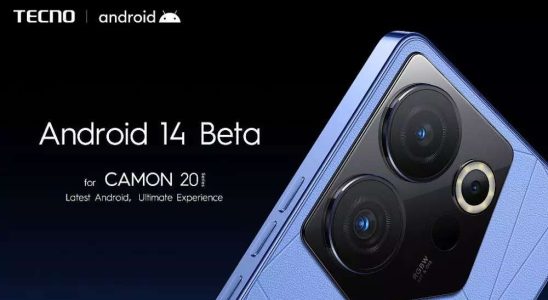 Tecno fuehrt Android 14 Beta fuer die Camon 20 Serie ein