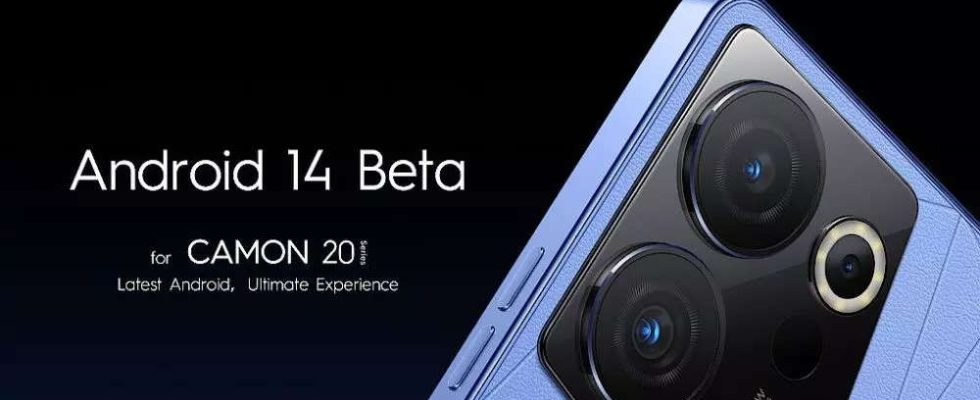 Tecno fuehrt Android 14 Beta fuer die Camon 20 Serie ein