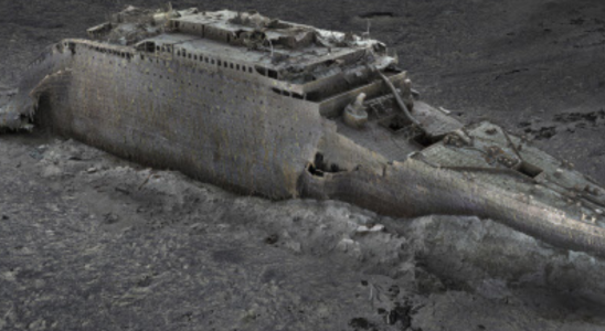 Titanic Erster 3D Scan der Titanic in Originalgroesse zeigt Schiffswrack in