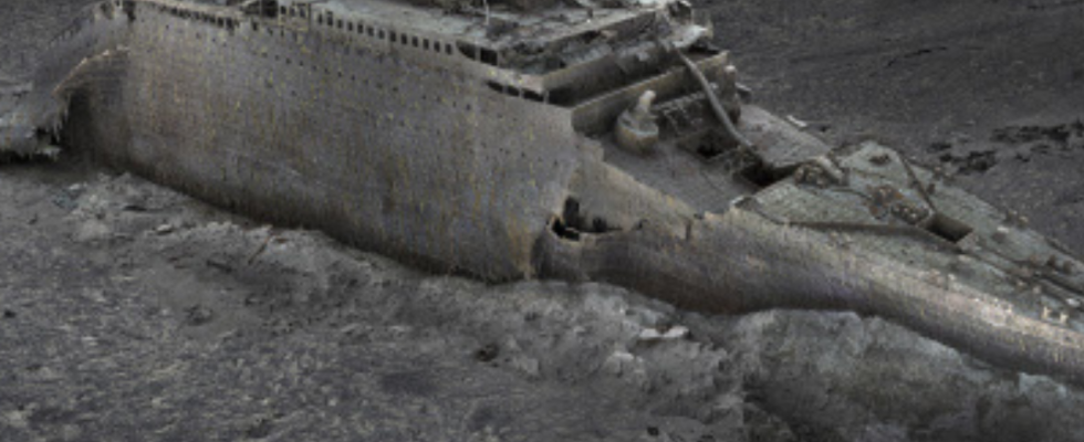 Titanic Erster 3D Scan der Titanic in Originalgroesse zeigt Schiffswrack in