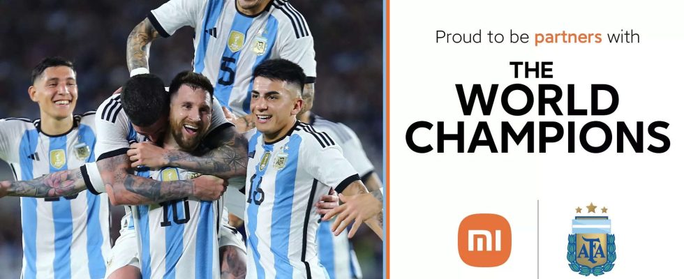 Xiaomi Xiaomi India ist Partner des argentinischen Fussballverbandes