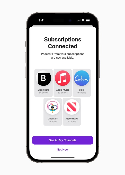 1686173614 503 iOS 17 verbindet Ihre Inhaltsabonnements von Apps mit Apple Podcasts