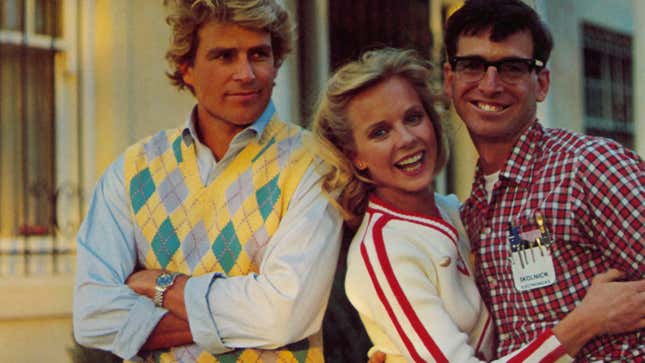 Ted McGinley, Julia Montgomery, Robert Carradine in „Die Rache der Nerds“.