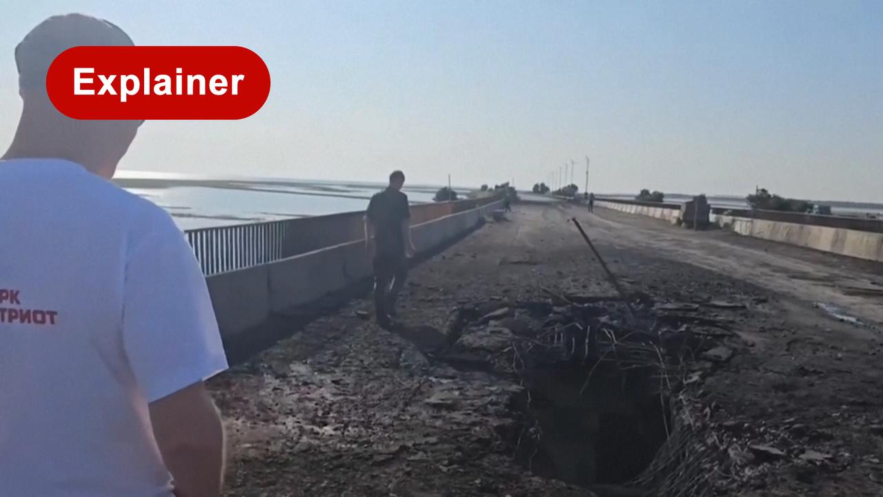 Beeld uit video: Belangrijke brug naar Krim beschadigd: dit zijn de gevolgen