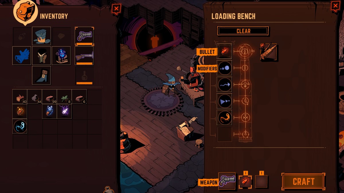 Preview – Wizard with a Gun von Galvanic Games und Devolver Digital hat eine starke Prämisse, aber die Demo bleibt in einem Haufen von Crafting-Systemen stecken.