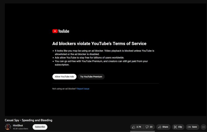 1688116195 587 YouTube schraenkt die Verwendung von Werbeblockern in einem neuen Test