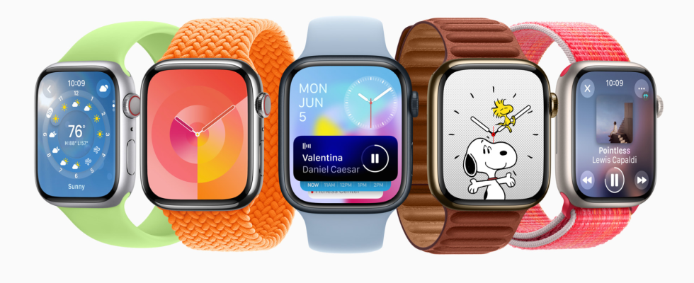 Apple stellt watchOS 10 mit neu gestalteten Apps Funktionen fuer