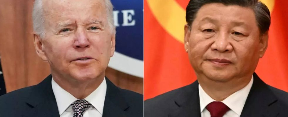 China schlaegt zurueck als US Praesident Joe Biden Xi Jinping als