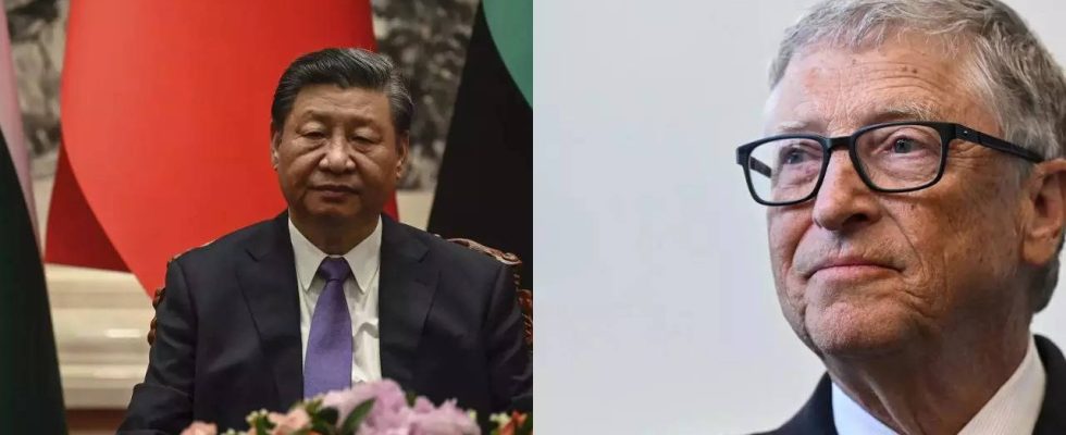 Chinas Praesident Xi trifft sich mit Bill Gates in Peking