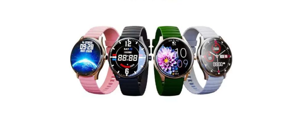 Curve Gizmore Curve Smartwatch mit HD Curve Display in Indien eingefuehrt Preis