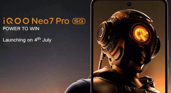 Das Smartphone iQoo Neo 7 Pro wird am 4 Juli